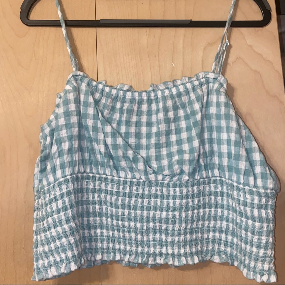 American Eagle Gingham Crop Top